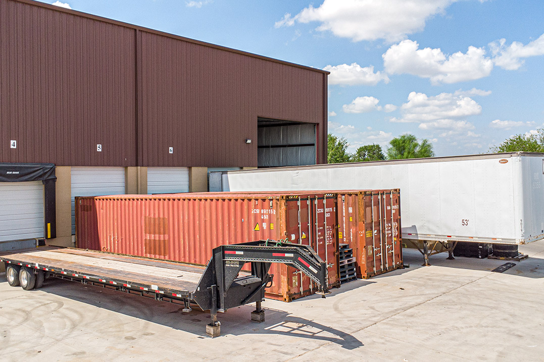 shipping containers at CTC distribution